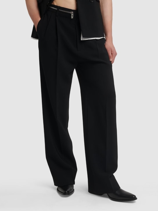 Dsquared2: Icon New Orleans crepe cady pants - Siyah - men_1 | Luisa Via Roma
