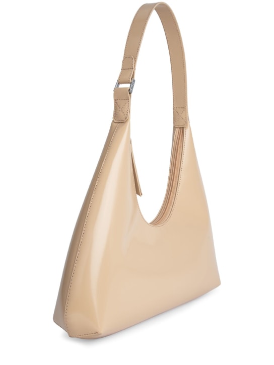 BY FAR: Amber semi-patent leather shoulder bag - women_1 | Luisa Via Roma