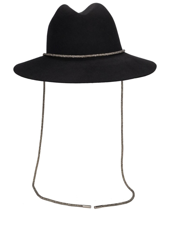 Borsalino: Jo embellished felt hat - women_0 | Luisa Via Roma