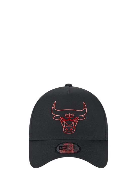 New Era: 9Forty Chicago Bulls A-Frame棒球帽 - 黑色/红色 - men_0 | Luisa Via Roma