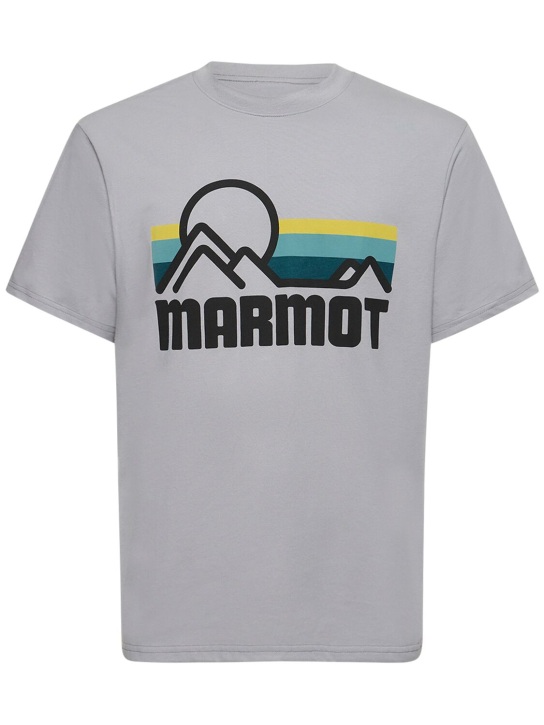 Marmot: Coastal 코튼 혼방 티셔츠 - Sleet - men_0 | Luisa Via Roma