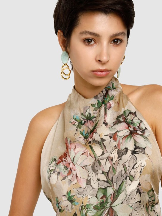 Destree: Sonia Icon stone earrings - Mavi/Altın - women_1 | Luisa Via Roma