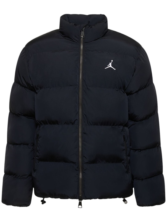 Nike: Jordan Essentials nylon puffer jacket - Black/White - men_0 | Luisa Via Roma