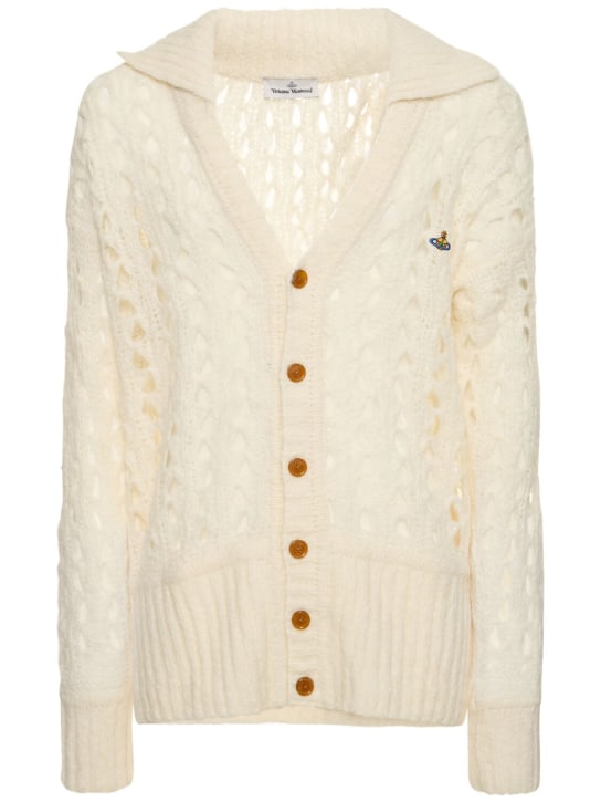 Lacework alpaca & wool knit cardigan - Vivienne Westwood - Men