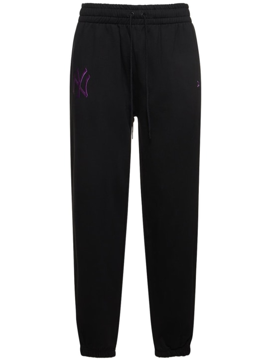New Era: Pantalones deportivos - Negro/Púrpura - men_0 | Luisa Via Roma