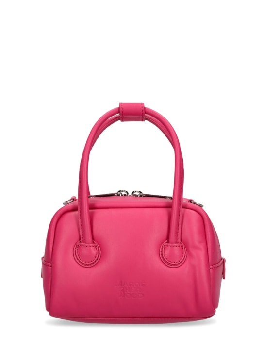 Marge Sherwood: Mini padded soft leather top handle bag - Berry Pink - women_0 | Luisa Via Roma