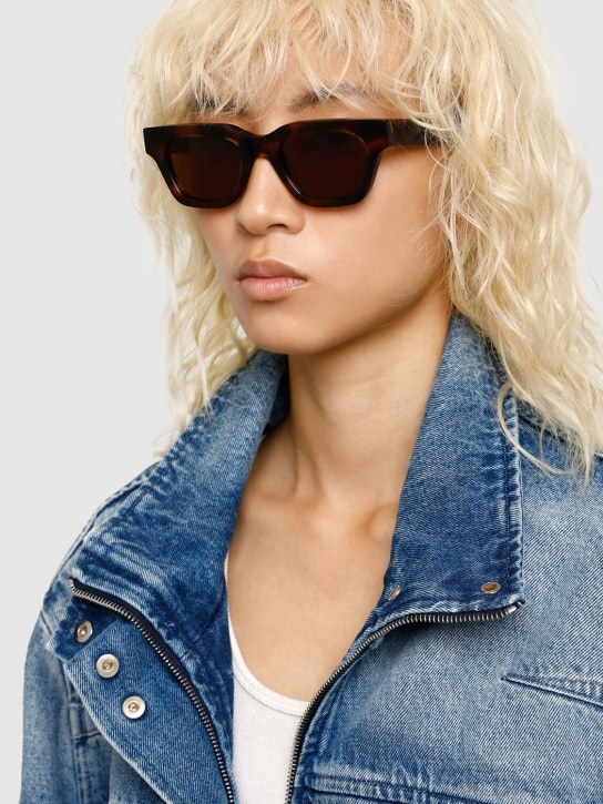 Chimi: 11 squared acetate sunglasses - Tortoiseshell/Brown - women_1 | Luisa Via Roma