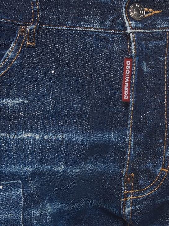 Dsquared2: Jeans skater fit in denim di cotone - men_3 | Luisa Via Roma