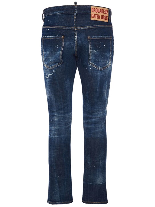 Dsquared2: Jeans skater fit in denim di cotone - men_4 | Luisa Via Roma