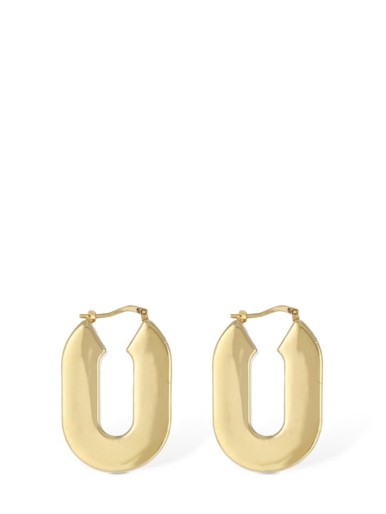 Jil Sander: BW3 3 hoop earrings - Gold - women_0 | Luisa Via Roma