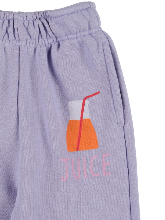 Jellymallow: Printed cotton blend sweatpants - Lilac - kids-boys_1 | Luisa Via Roma