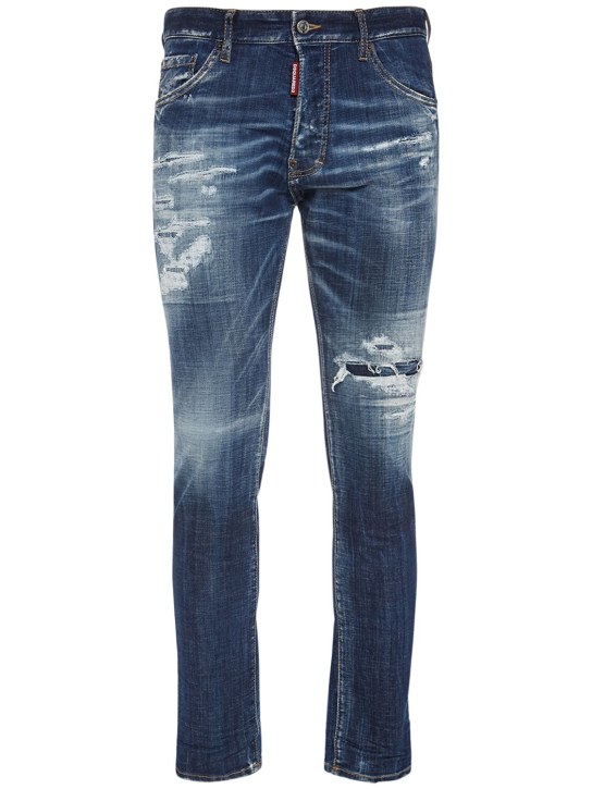 Dsquared2: Cool Guy fit cotton denim jeans - Navy - men_0 | Luisa Via Roma