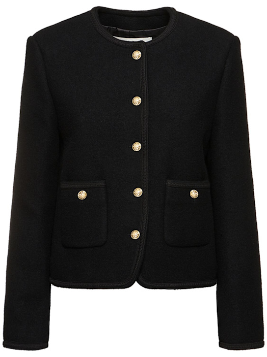 Dunst: Classic tweed bouclé jacket w/ buttons - women_0 | Luisa Via Roma