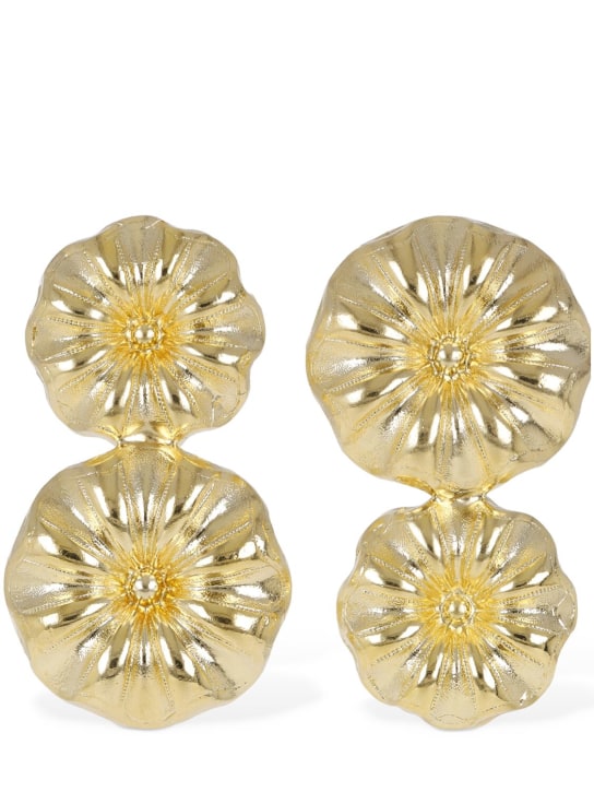 Destree: Sonia Double Daisy earrings - Gold - women_0 | Luisa Via Roma