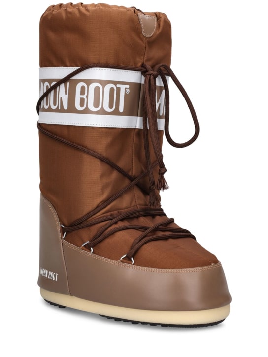 Moon Boot: Logo waterproof nylon Moon Boots - men_2 | Luisa Via Roma