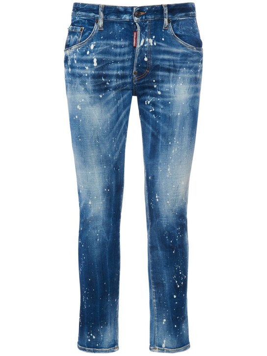 Dsquared2: Jeans aus Baumwolldenim „Skater Fit“ - Dunkelblau - men_0 | Luisa Via Roma