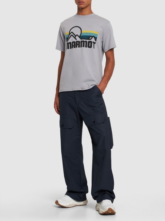 Marmot: Coastal cotton blend t-shirt - Sleet - men_1 | Luisa Via Roma