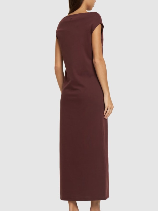 Loulou Studio: Martial cotton midi dress - women_2 | Luisa Via Roma