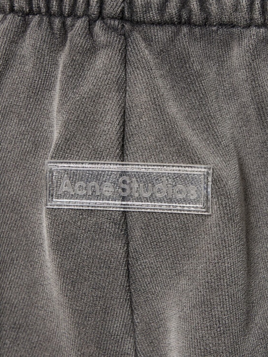 Acne Studios: Pale vintage cotton sweatpants - Washed Black - men_1 | Luisa Via Roma