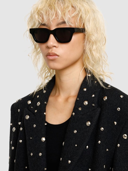 Chimi: 11 squared acetate sunglasses - Siyah - women_1 | Luisa Via Roma