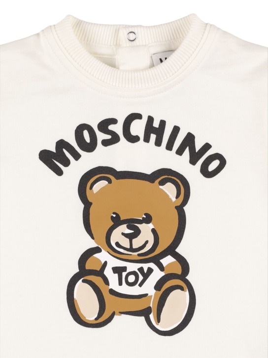 Moschino: Printed organic cotton sweat dress - kids-girls_1 | Luisa Via Roma