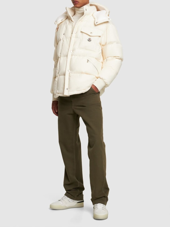 Moncler: Moncler Karakorum cotton down jacket - 크림 - men_1 | Luisa Via Roma