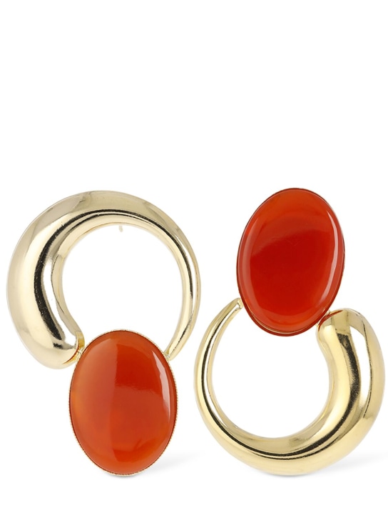 Destree: Sonia Moon earrings - Red/Gold - women_0 | Luisa Via Roma