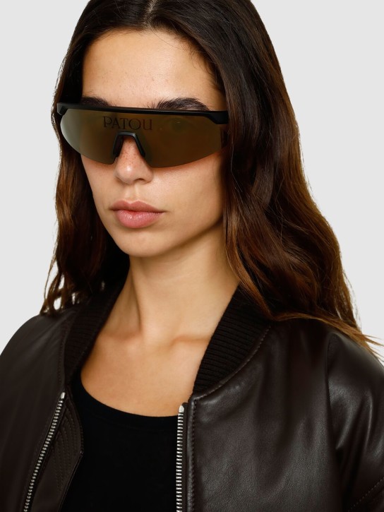 Patou: Patou x Bollé mask sunglasses - Black/Mirror - women_1 | Luisa Via Roma