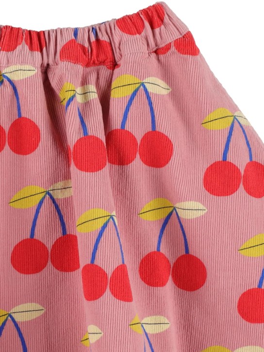 Jellymallow: Jupe en coton imprimé cerises - Rose - kids-girls_1 | Luisa Via Roma