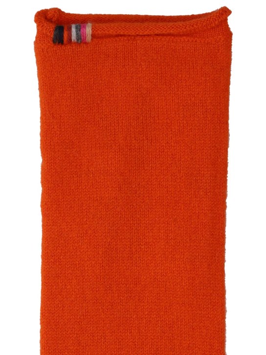 Extreme Cashmere: Cashmere blend knitted gloves - 오렌지 - women_1 | Luisa Via Roma