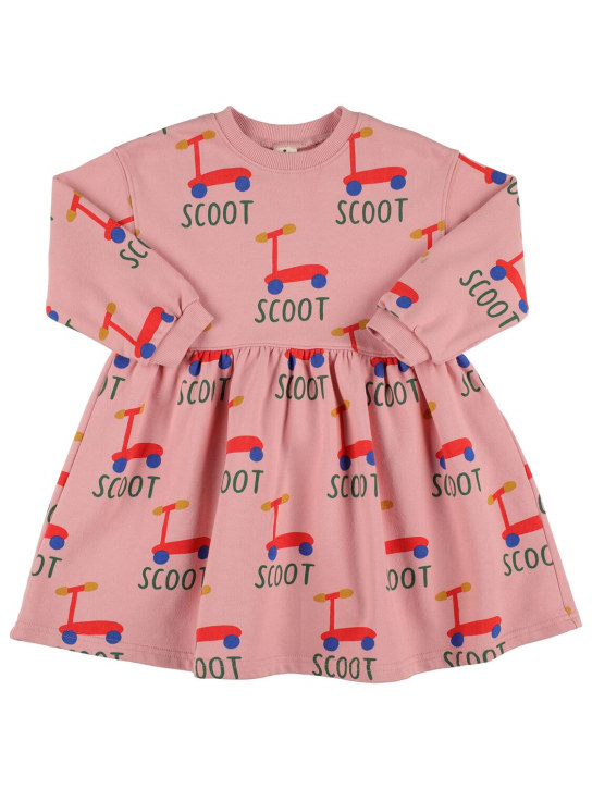 Jellymallow: Printed cotton dress - Pink - kids-girls_0 | Luisa Via Roma
