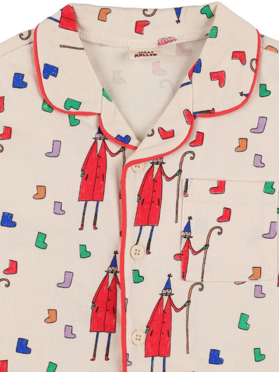 Jellymallow: コットンパジャマシャツ, パンツ, スリープマスク - ベージュ - kids-girls_1 | Luisa Via Roma