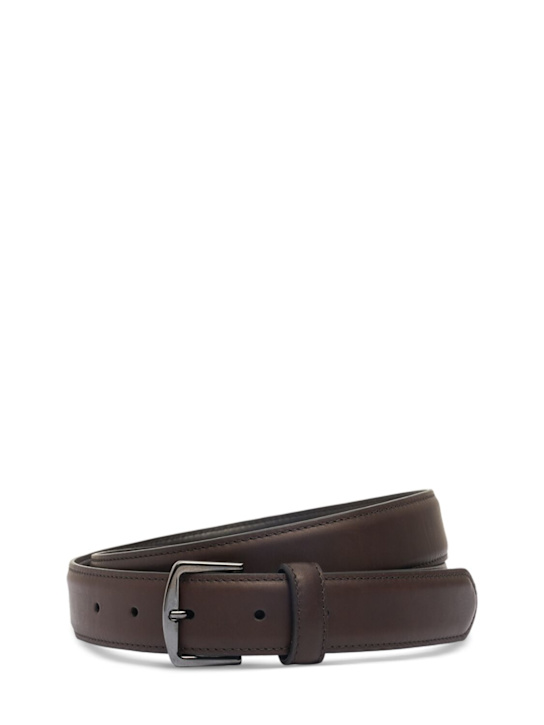 Loro Piana: Alsavel leather belt - men_0 | Luisa Via Roma