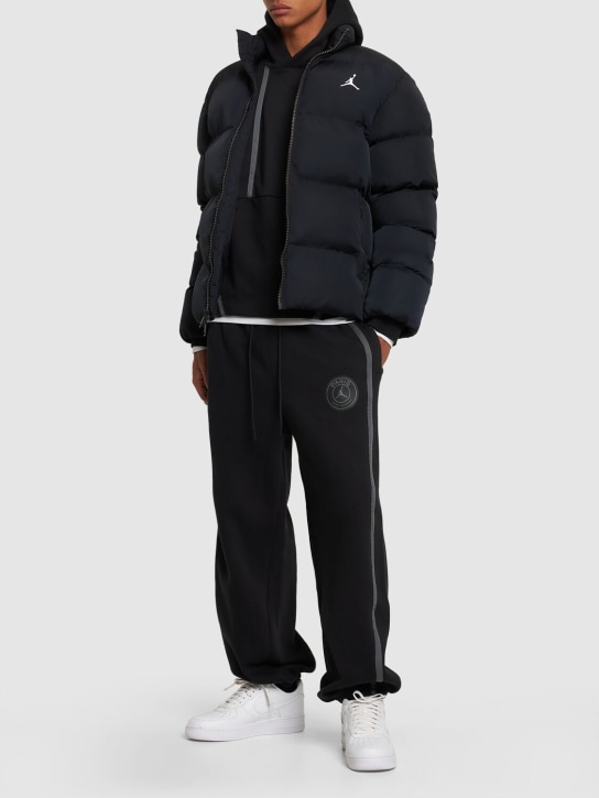 Nike: Jordan Essentials nylon puffer jacket - Black/White - men_1 | Luisa Via Roma