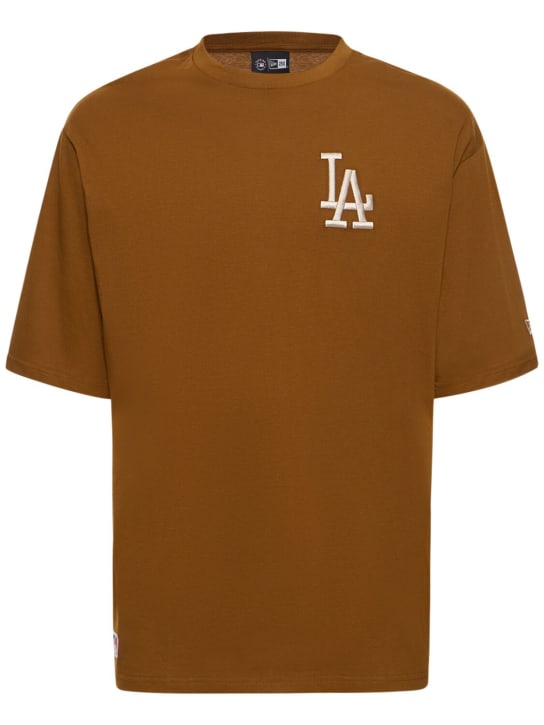 New Era: T-shirt LA Dodgers League Essentials - Marron - men_0 | Luisa Via Roma