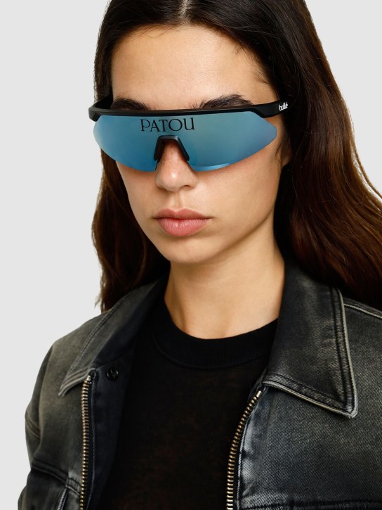 Patou: Patou x Bollé mask sunglasses - Blue/Mirror - women_1 | Luisa Via Roma