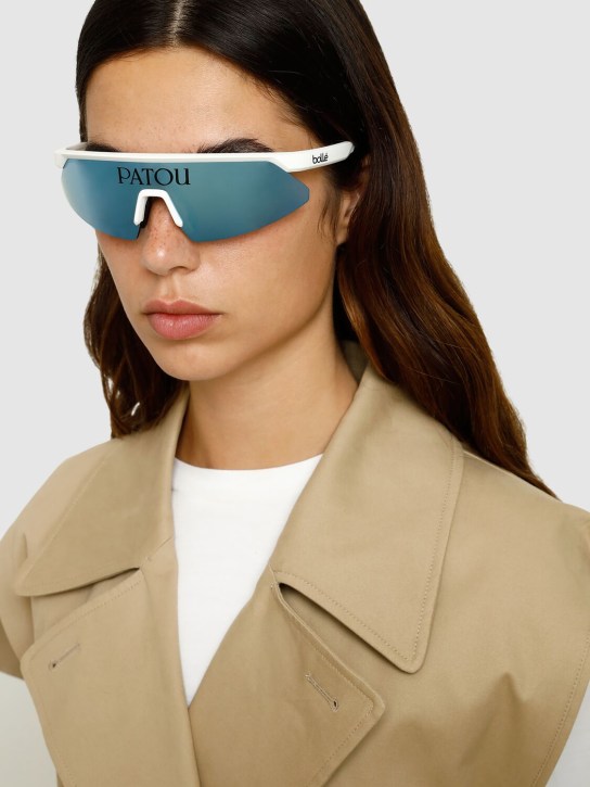 Patou: Patou x Bollé mask sunglasses - White/Mirror - women_1 | Luisa Via Roma
