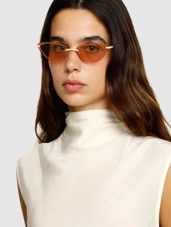 Zimmermann: Uptempo cat-eye metal sunglasses - Gül - women_1 | Luisa Via Roma
