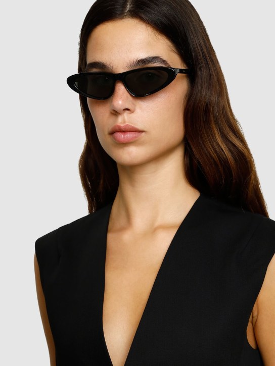 Zimmermann: Lumino Micro cat-eye acetate sunglasses - Black - women_1 | Luisa Via Roma