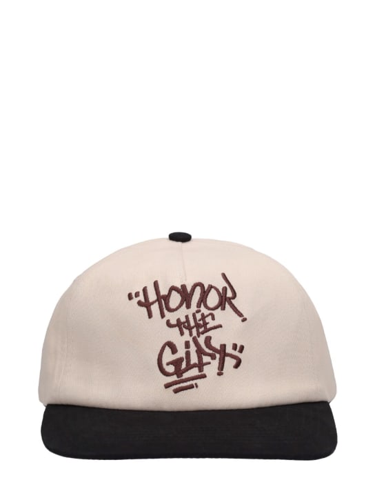 Honor the Gift: HTG script cotton baseball hat - men_0 | Luisa Via Roma