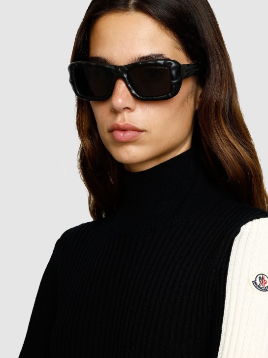 Moncler: Moncler x Salehe Bembury太阳镜 - 黑色 - women_2 | Luisa Via Roma