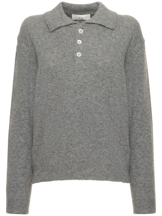 Dunst: Wool sweater w/ shirt collar - women_0 | Luisa Via Roma