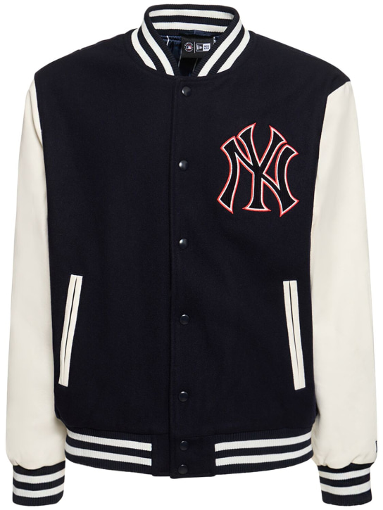 New Era: MLB Lifestyle NY Yankees 바시티 재킷 - 블루/화이트 - men_0 | Luisa Via Roma
