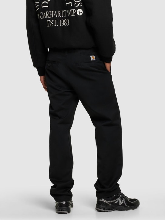 Carhartt WIP: Master rinsed cotton blend pants - men_2 | Luisa Via Roma