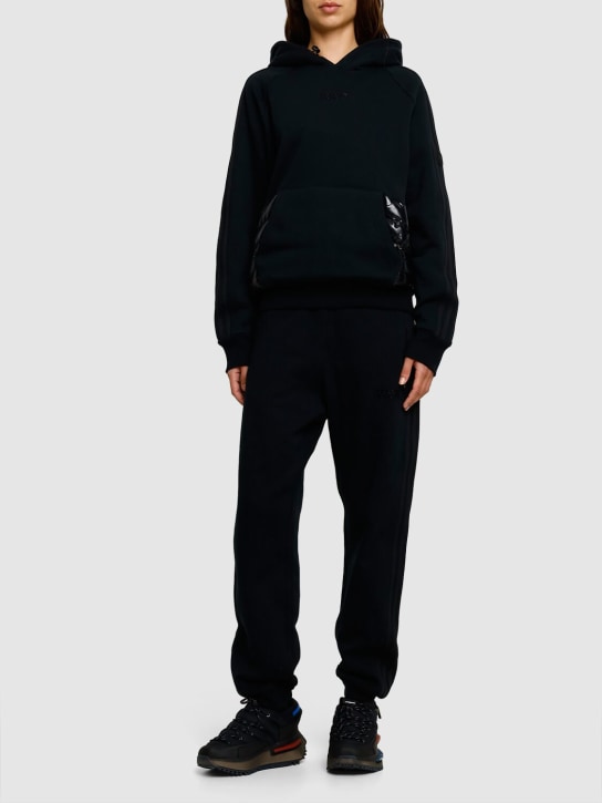 Moncler Genius: Moncler x adidas cotton hoodie - Schwarz - women_1 | Luisa Via Roma