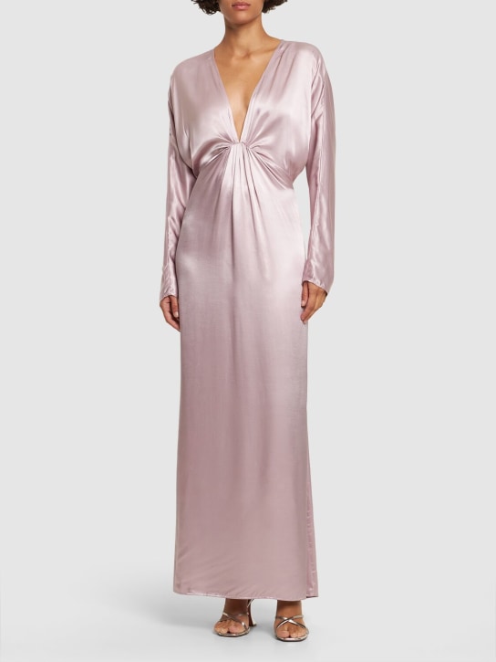 Designers Remix: Robe en viscose mélangée Lilian - Rose - women_1 | Luisa Via Roma