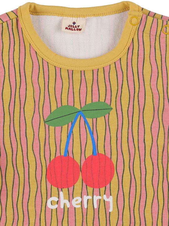 Jellymallow: 印花棉质平纹针织连体衣&发带 - 多色 - kids-girls_1 | Luisa Via Roma
