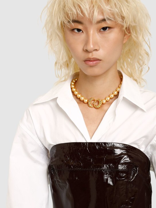 Timeless Pearly: Halsband mit Kunstperlen - Gold - women_1 | Luisa Via Roma