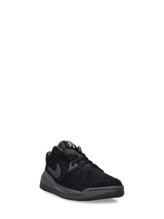 Nike: Jordan Stadium 90 sneakers - Black/White Bla - kids-boys_1 | Luisa Via Roma