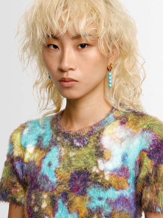 Timeless Pearly: Beaded charm mismatched earrings - women_1 | Luisa Via Roma